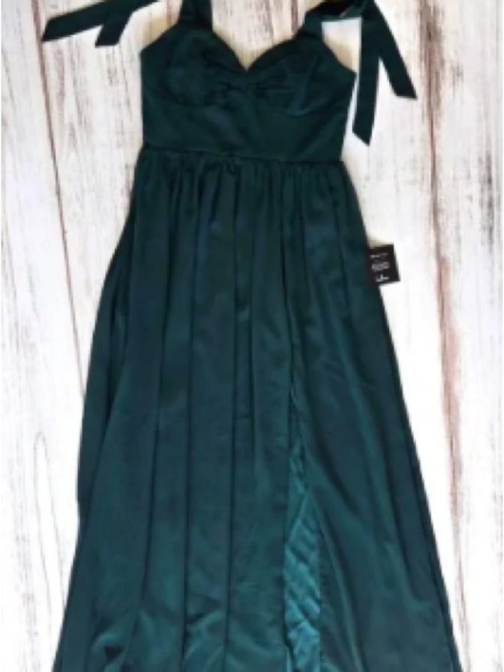 lululemon athletica Emerald Green Tie-Shoulder Maxi Dress